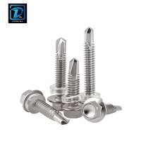 UNS S31600 Stainless Steel Hex Flange Head Self Drilling Roofing Screw