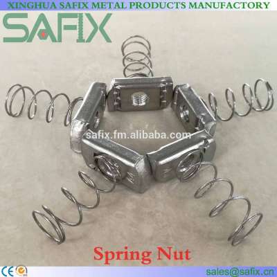 M6 M8 M10 M12 304 316 Stainless Steel Spring Nut