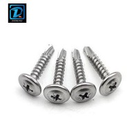 SUS410 Stainless Steel M4.8 Round Washer Head Self Drilling Screw