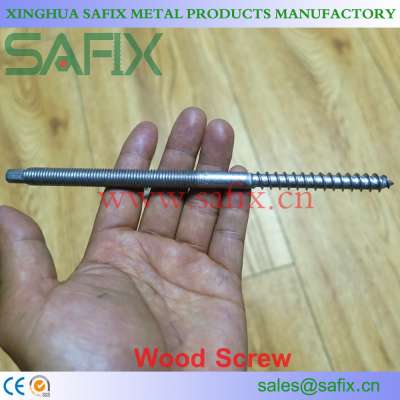 stainless steel double head wood screw for solar