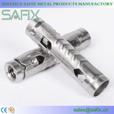 Three segment(3pcs)/Four segment(4pcs) type Stainless Steel 201 304 316 Tam Anchor(shield), with size M6 M8 M10 M12